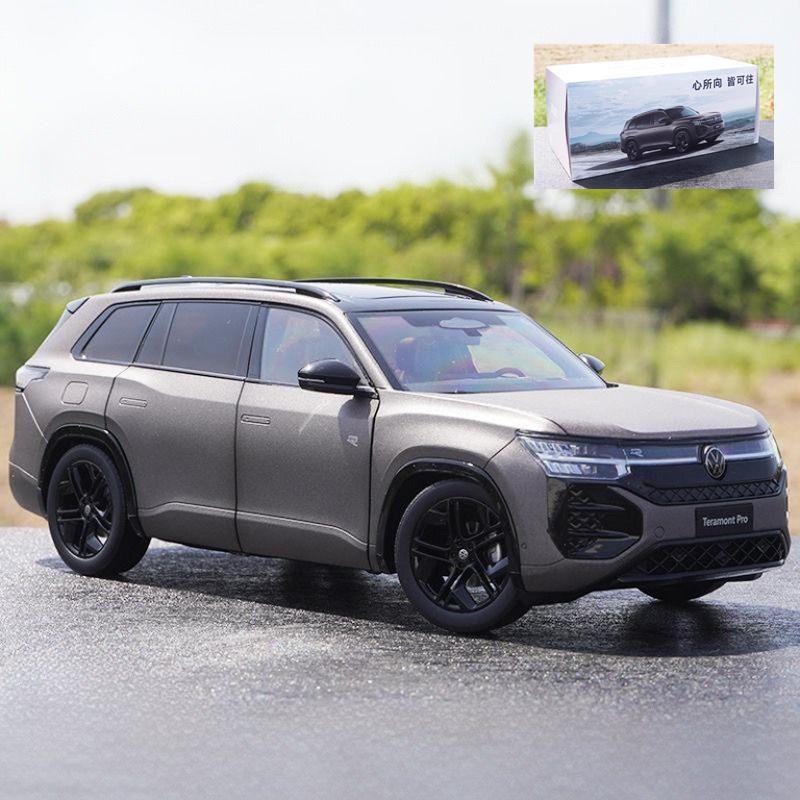 TCFJN1 1:18 VW Teramont Pro SUV Alloy Car Model Diecast Metal Toy Off-road Vehicles Car Model High Simulation Collection Childrens Gift
