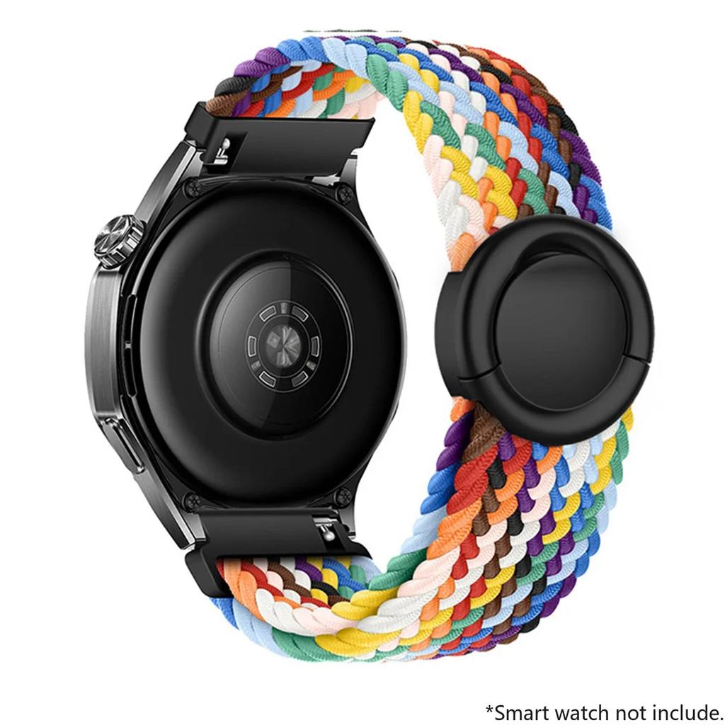 18mm 20mm 22mm Pasek pętla z plecionego nylonu do Huawei Watch GT5/GT4 Pro Klamra spadochronowa Wygodny pasek do Samsung Watch 7 6 5 4