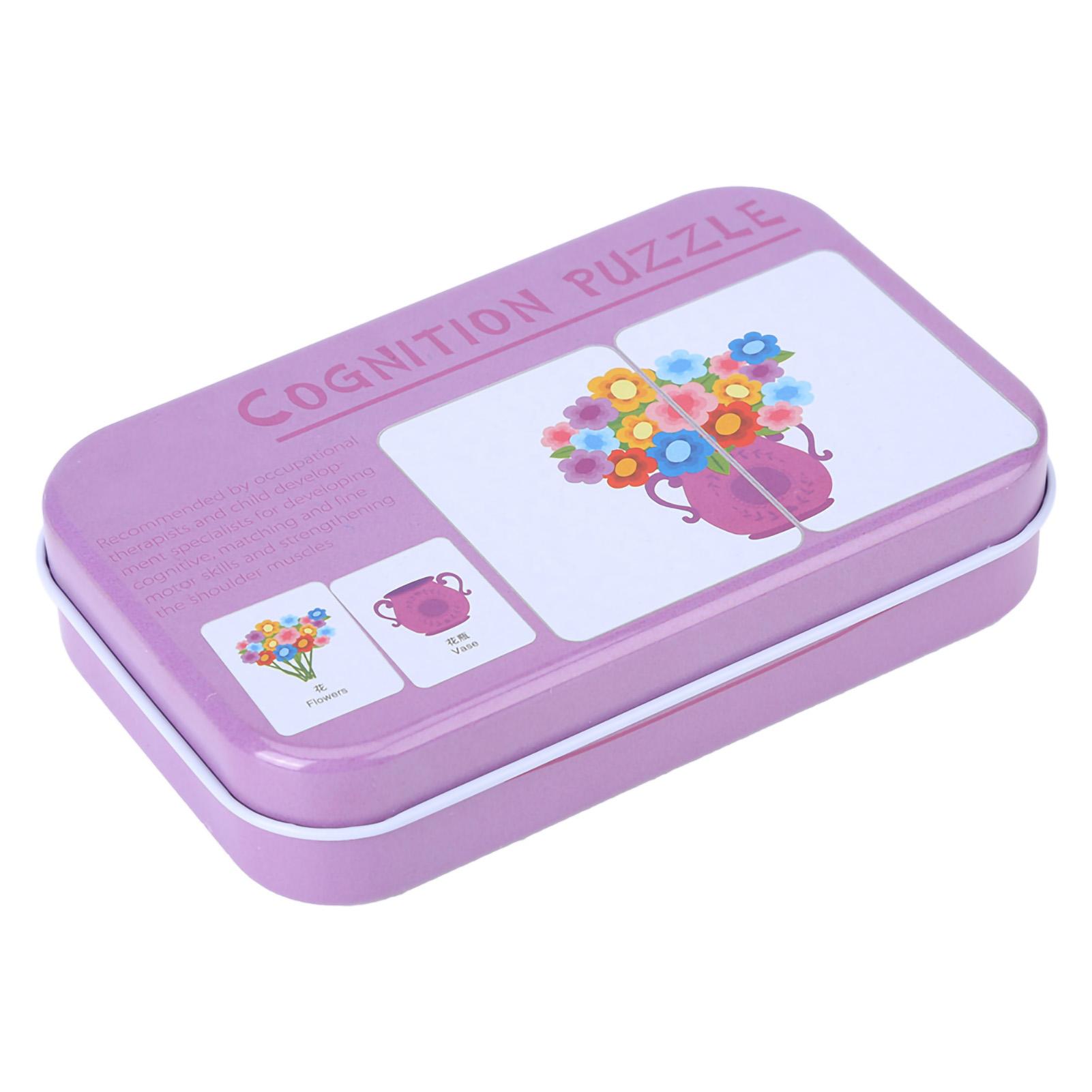 

Дошкольное когнитивное обучение Учебные карты Детская развивающая игрушка с железным ящиком Товары для жизни