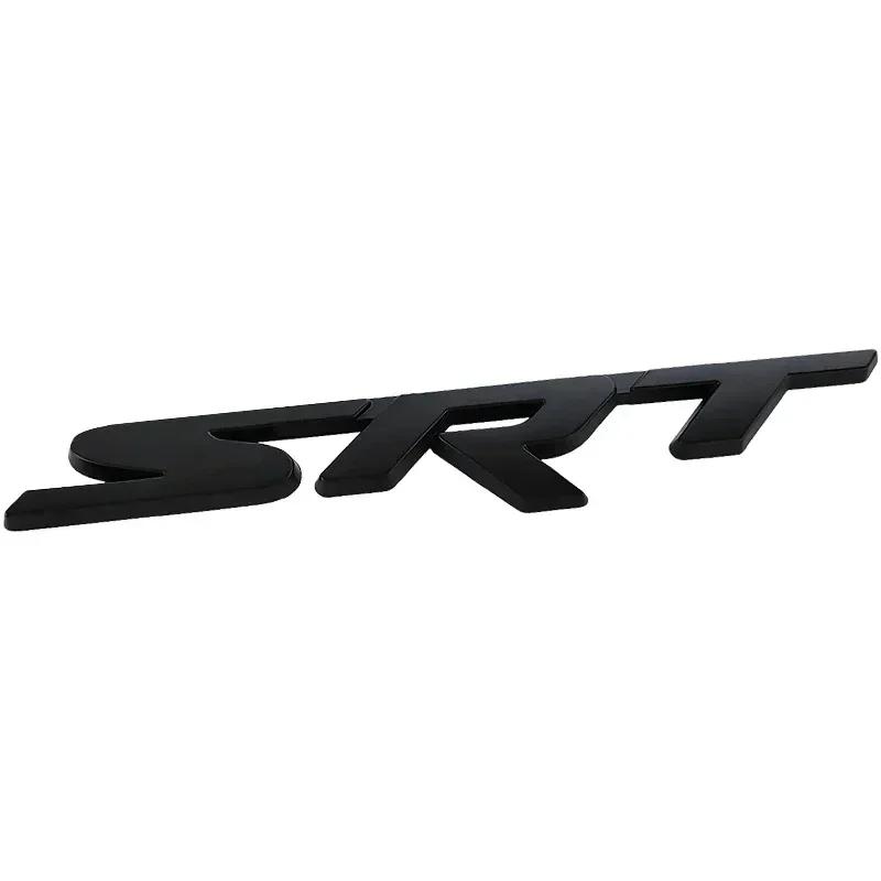 3D Metal Car Front Grille Emblem for SRT Logo Durango Ram 1500 Charger Viper Challenger Caliber Body Trunk Badge Stickers