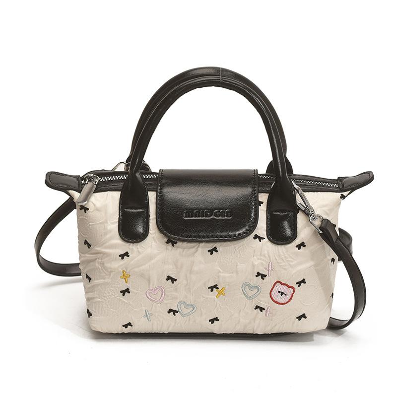 Cute Bow Small Bag Women's New Korean Sweet and Fashionable Versatile Shoulder Messenger Bag Foreign Hand Bag