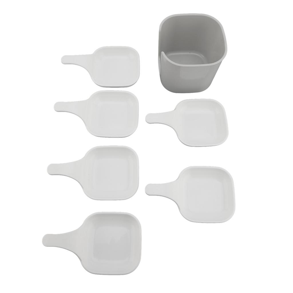 Dipping Bowls Set, 6Pcs Multifunctional Plastic Dipping Dishes With Storage Box For Sauces Seasonings Snacks Fruits, For Restaurant Home Party Use