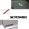 1Pc X XPOWER Logo 3D Metal Exteior Auto Side Trunk Sticker Badge Emblem Car Styling For MG 5 6 7 ZS HS GS 3 TF 5 RX5 GT Accessories