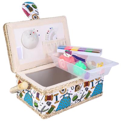 Organizator pentru cutie de depozitare pentru coș de cusut manual pentru țesături de uz casnic
