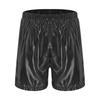 Shorts Boxer Brillants pour Homme Ceinture Élastique Design Poche Latérale Coupe Ample Shorts de Plage Brillants Vêtements d'Intérieur