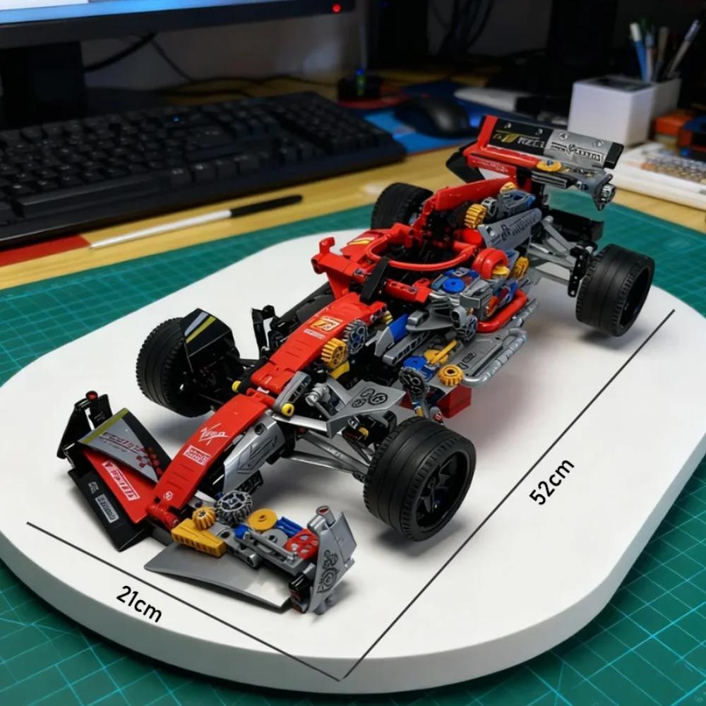 Technic Racing Car Model Kit, MOC Building Blocks Supercar Set for Adults, Creative Engineering Vehicle, DIY Collectible Gift