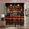 2D Flat Photography Backdrop Popular Background Banner Cozy Brick Pub Interior 100% Polyester Birthday Party Perfect for