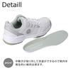 Asahi Wimbledon Sneakers, Unisex, 052, 4E Wide, Low-Cut, Running/Walking, White/Navy, Size 24.5cm