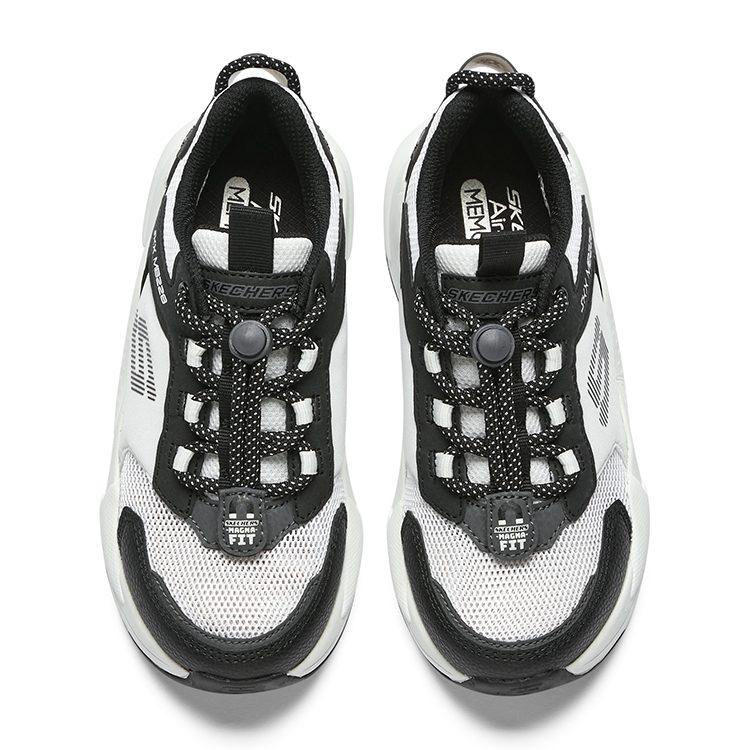 Skechers Ultrasurge Synthetic Leather Low top Kids' Running Shoes White Black 405256L-WBK