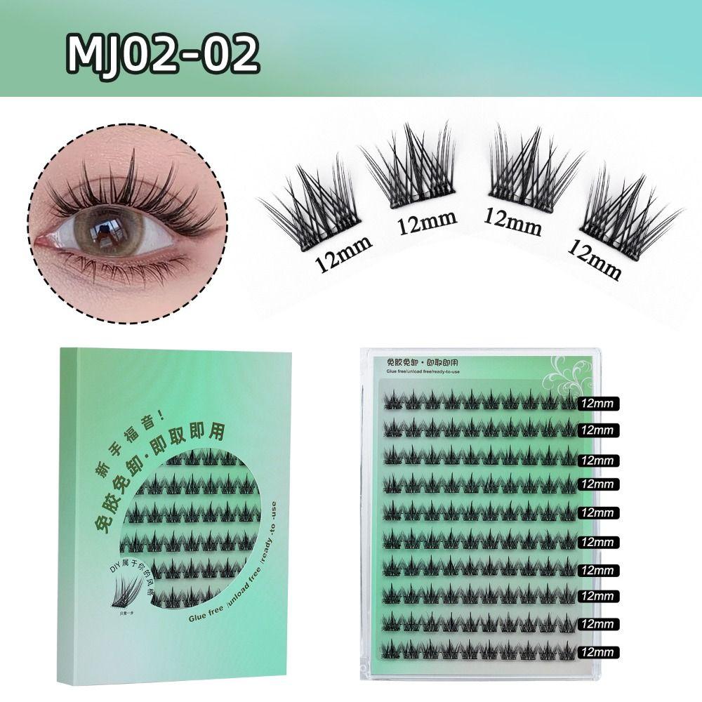 Soft Lash Individual Clusters Glue-free Lashes Self Adhesive Press on Lashes  Eyelash Extension