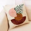 Popular Linen Pillowcase Abstract Geometric Sofa Cushion Cotton Linen Car Pillow
