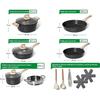 Cookware - Just Perfecto - 14 Pieces - Non-stick - Induction Compatible