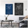 Music Instruments Patent Print Vintage Poster Drum Blueprint Retro Wall Art Canvas Painting Drummer Gift Music Studio Decor