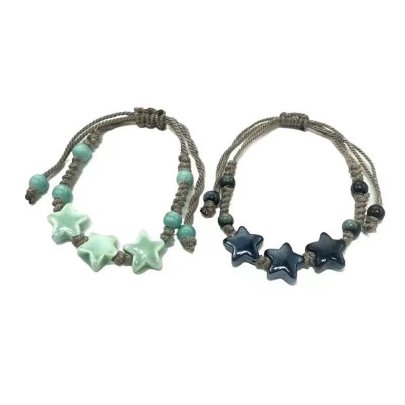 Ethnic Handmade Style Star Bracelet Geometric Dopamine Beads Unisex Jewelry Wrist