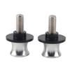 10mm Motorrad CNC Hinten Stehen Swing Arm Spool Sliders Stehen Swingarm Spulen Silber