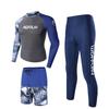 Mens UV Protection Rash Guard Set Quick Dry Swimwear Snorkeling Surfing Jellyfish Defense