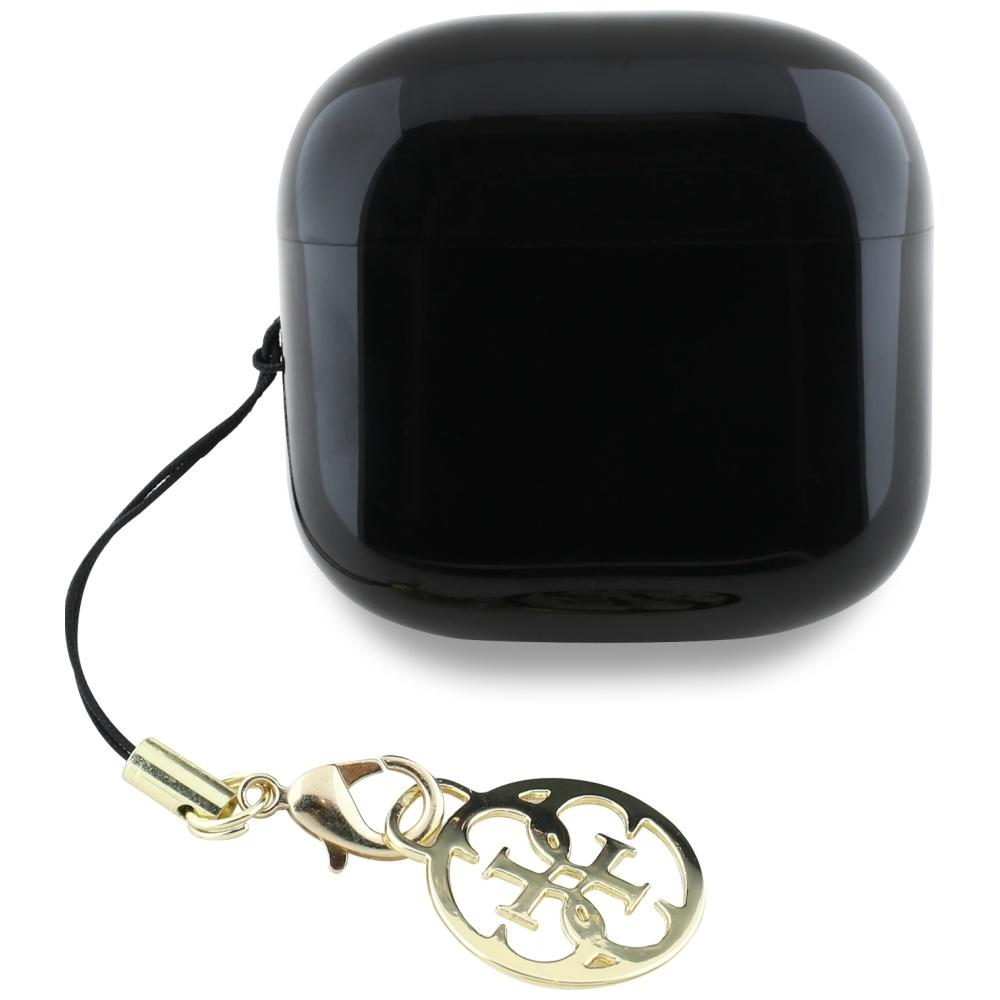 Słuchawki Tws Guess Glossy Effect        Printed Classic Logo & Charm Czarny