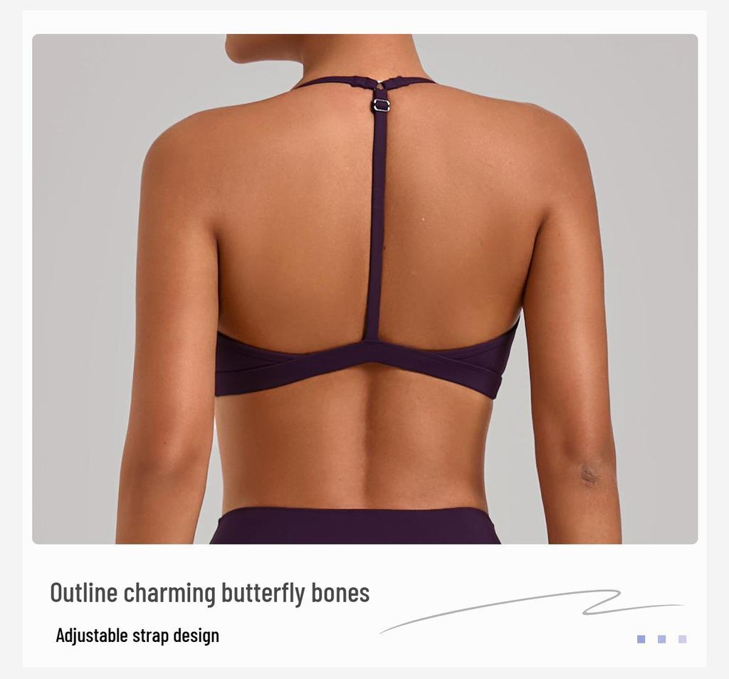 Cross-back Shockproof Yoga & Running Two-piece Set