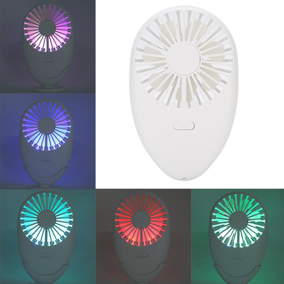 Quiet Operation Portable Handheld Fan, Multi-Functional Design Including Built-In Led Light, Adjustable Speeds, Usb Rechargeable, Compact And