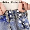 6-teiliges/Set Verstellbares Denim-Schnallen-Set, Bequeme und Schnelle Aufbewahrung, Nahtloser Metall-Gurtclip, Geeignet für Damenjeans