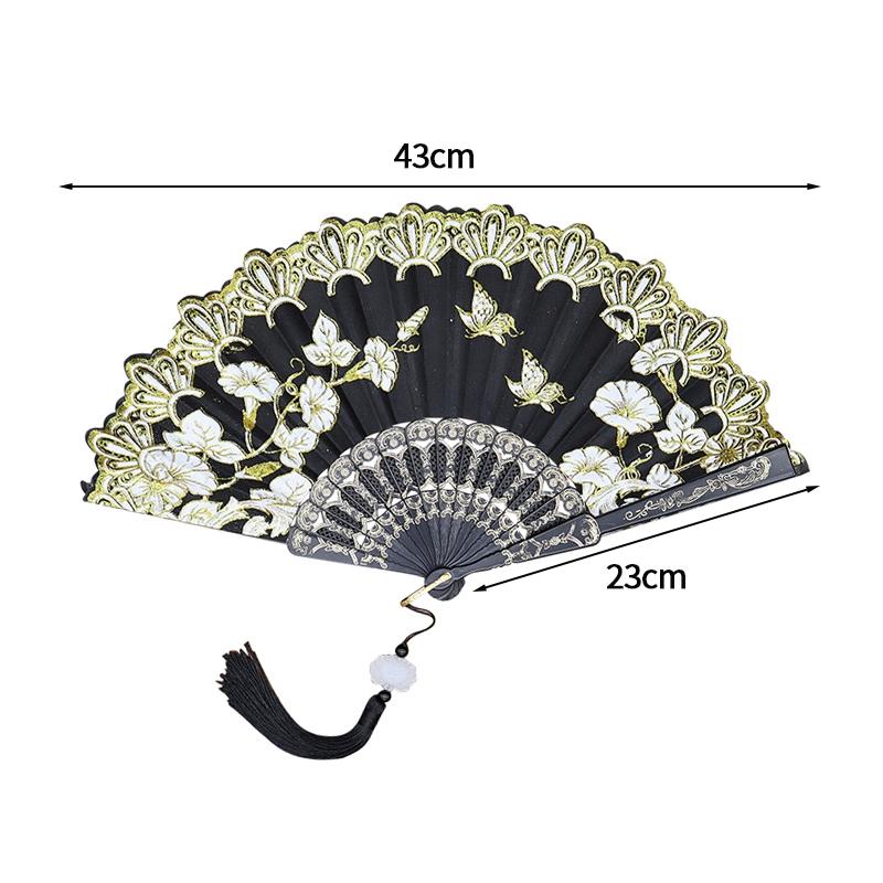 Folding Hand Fans Painting Drawing Decorative Fans Photo Props Hand Fans for Women Dance Fan Wedding Party Home Decor