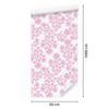 Wallpaper Flowers powder pink and white, powder pink background 50x1000