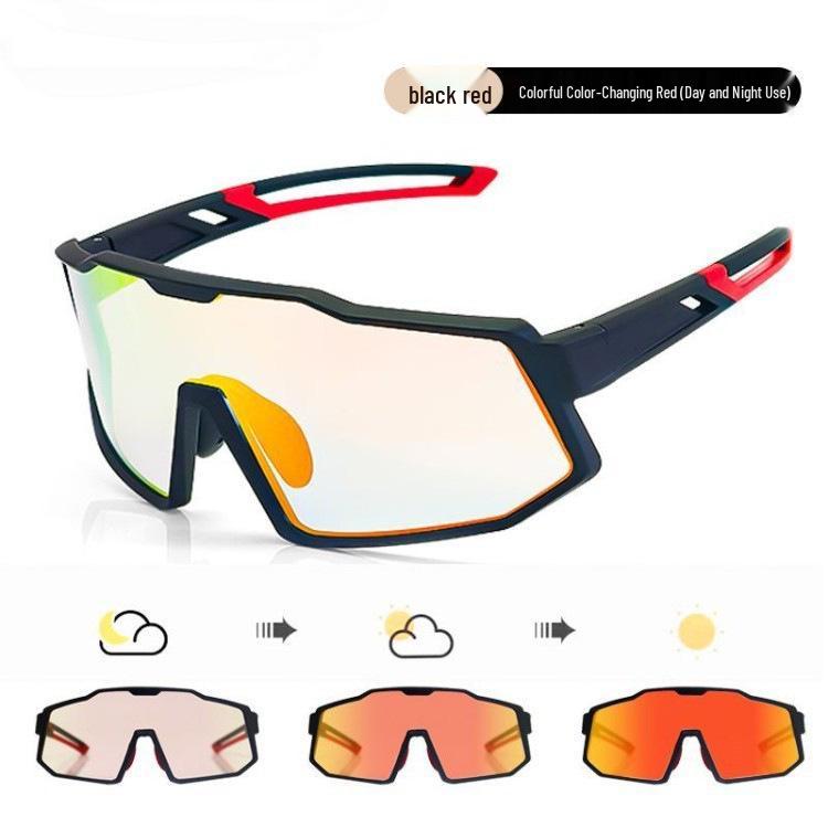 Day & Night Cycling Glasses, UV Protection, Smart Color-Changing Polarized Sunglasses for Driving & Fishing