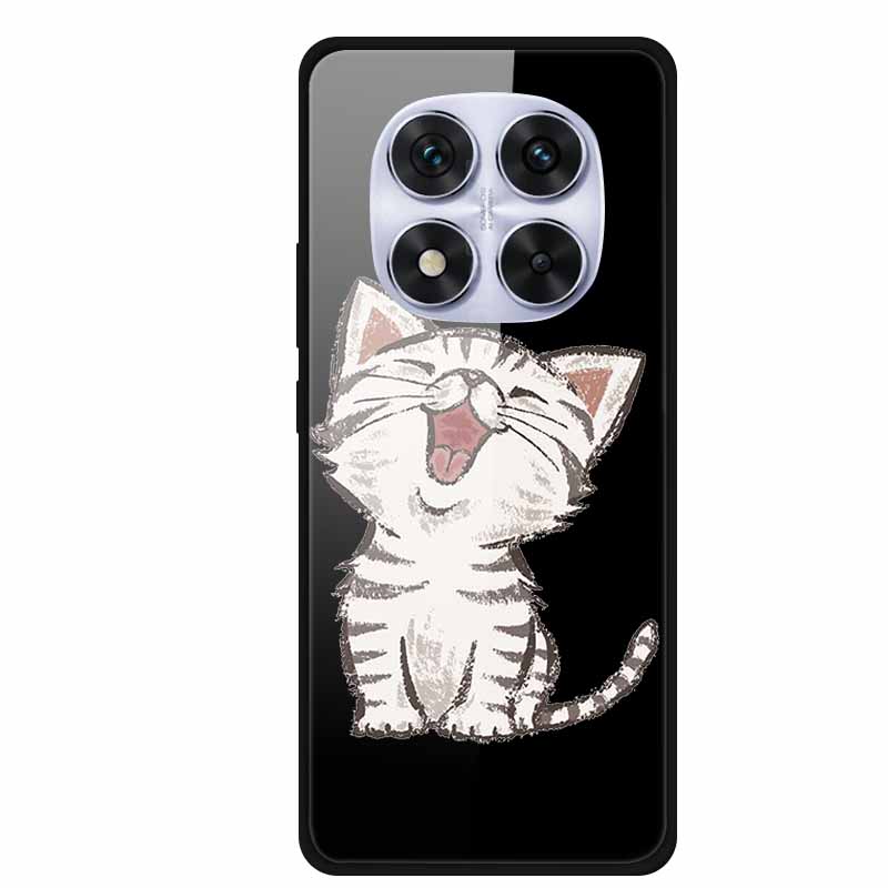 Glass Back Cover For Redmi Note 14 Note14 Pro 4G Case Tempered Glass Case For Xiaomi Redmi Note 14 Pro 5G Phone Case Soft Bumper