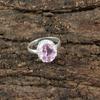 925 Sterling Silver Morganite Gemstone Jewelry Handcrafted Ring For Valentine's RR-28-14
