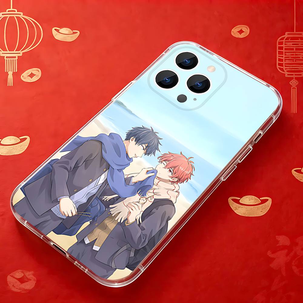 Comics G-Given Yaoi Anime Transparent soft case for iPhone 17,16,15,14,13,12,11,Pro,Max,Plus, X,XS,XR,SE4,E Mini