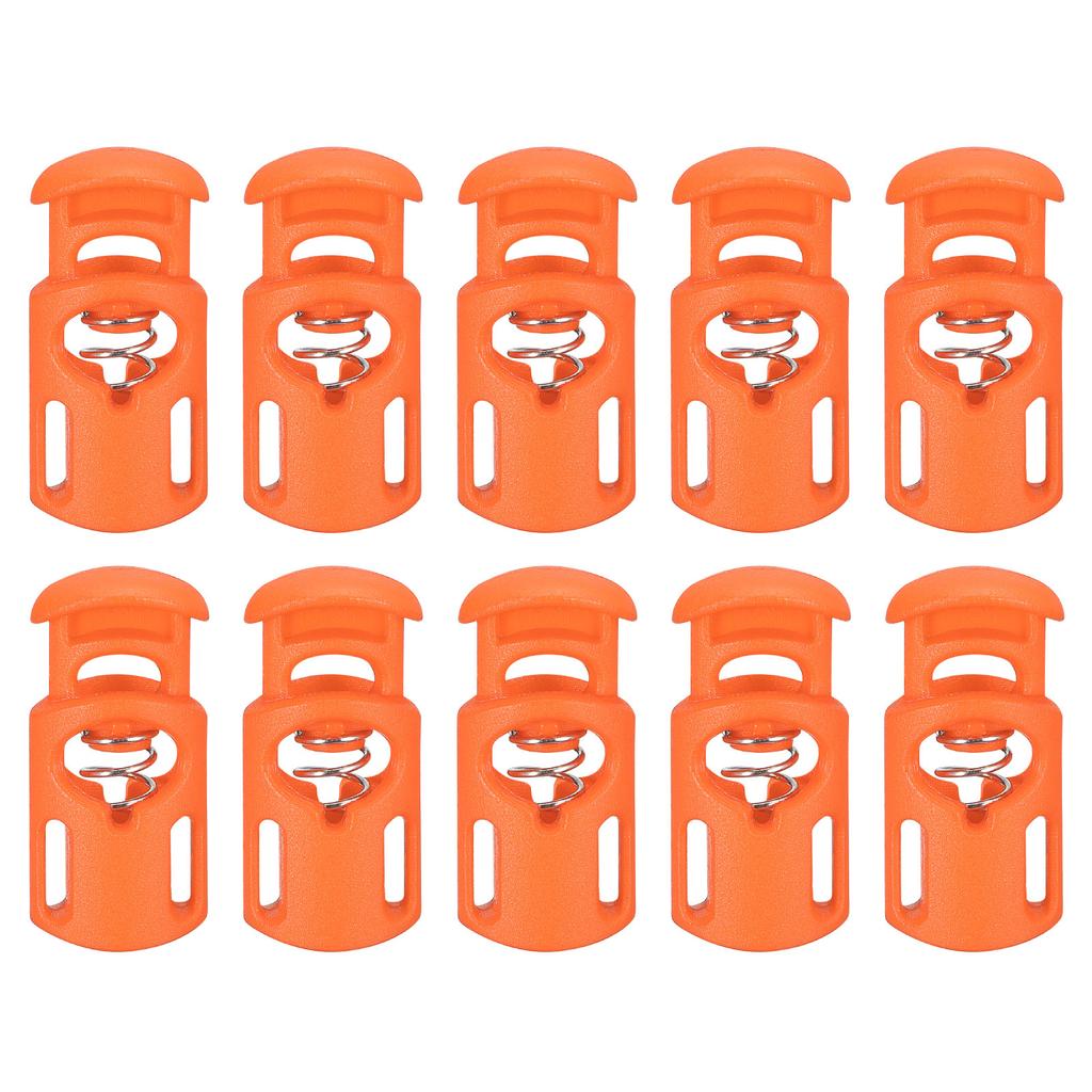 30 ks Plastové brzdičky na šňůrky Stahovací šňůrka Jednootvorové Pružinové přepínací zarážky Pružinová zarážka pro batoh Tkaničky Stahovací šňůrky 5,5x3mm