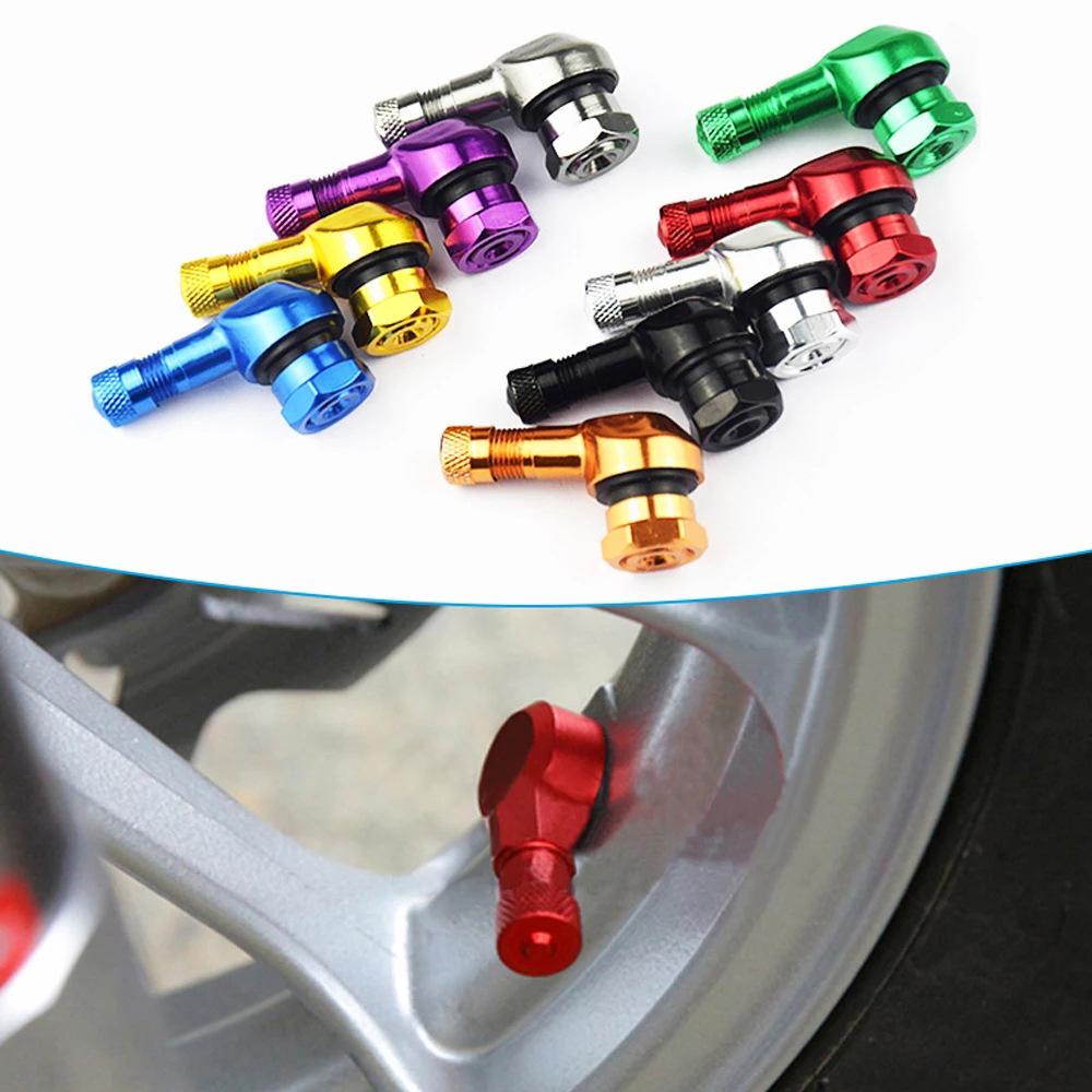 1PCS Aluminum Alloy Valve Motorcycle Rim 11.3mm 90 Degree Angle Motorcycle Wheel Tire Tubeless Valve Stems For Rim Wheel Parts Valve Stems 1