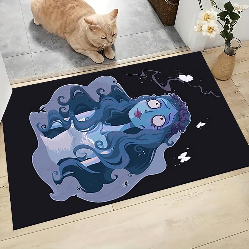 1Pc Blue Spirit Butterflies Carpet Rug Customizable Soft Washable Antislip Home Living Room Sofa Mats Personalized Rug 0917159