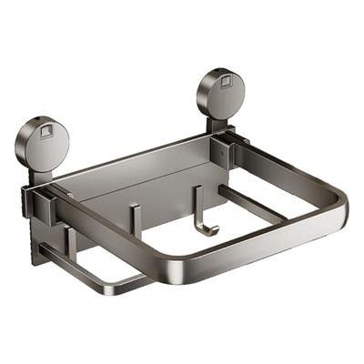 Aluminium Klappregal Saugnapfmontierte Küchenaufbewahrungslösung für effiziente Lagerung im Badezimmer Küche