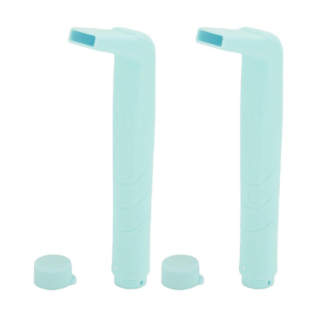 2 Pcs Hiccup Straw Small Hole Flat Mouth Reusable Stop Hiccups Straw for Adults Kids