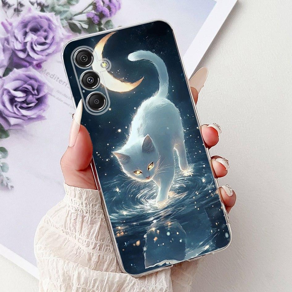 For Samsung Galaxy M34 M54 5G Case Luxury Painted Soft Slim Silicone TPU Back Cover on Samsung M14 SM-M145F M 14 GalaxyM14 Funda