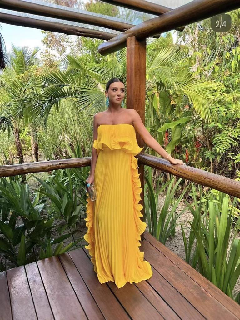 Women's Summer Newest Ins Style Pleated Wrap Dress with Flare