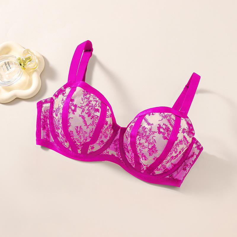 Large size, large breasts, small underwear, women gather, anti-sagging and breathable, full cup fat M collection, breast bra