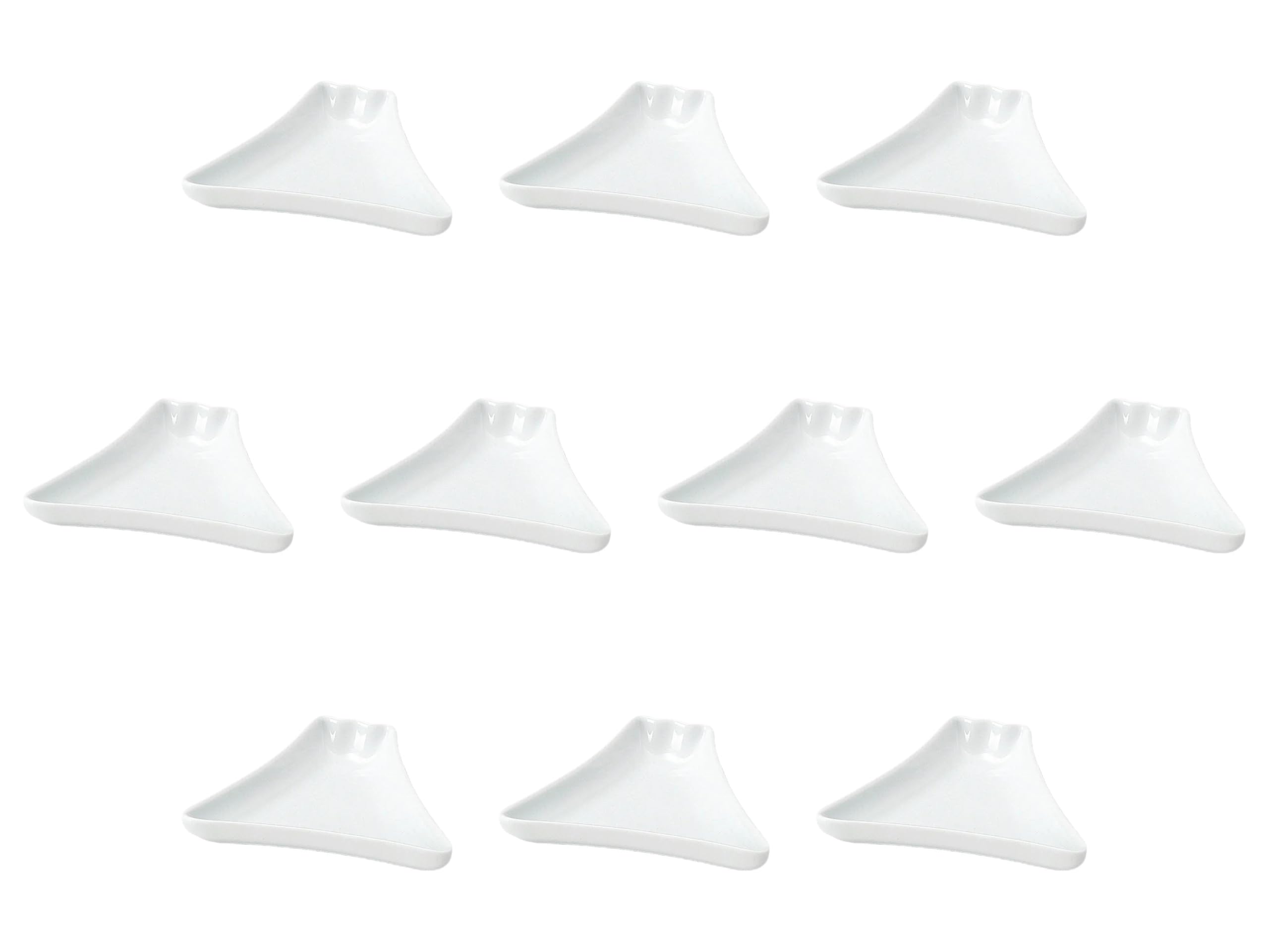 

Set of 10 Clear Small Plates x 11 x 2 Arita Ware Small Plates Setomonohonpo (Mountain) [7 cm]