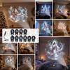 Creative Christmas Pattern Theme Usb Projection Light 360° Rotating Hd Projection Lamp For Bedroom Home Background Decor