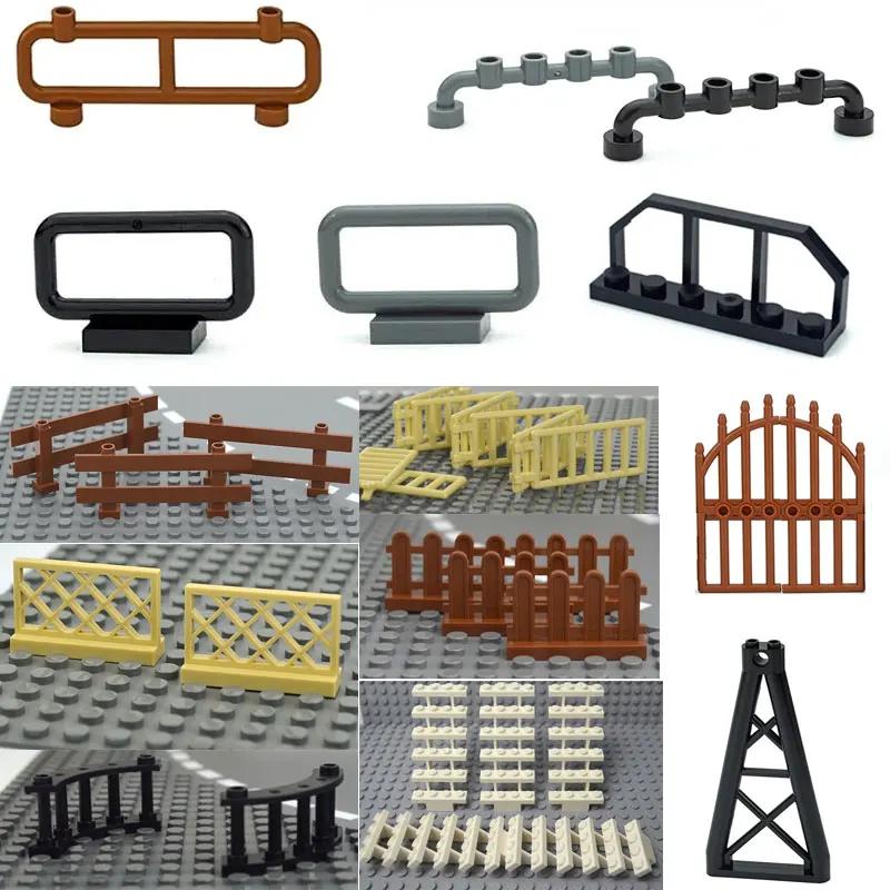 DO IT YOURSELF Assembles Particles 6140 2486 6187 Technical MOC Parts Rails Stair Fence Guardrail Panel Barrier Ladder City Construction Bricks