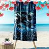 Name Custom Aliens Monster Print Beach Towel, Large Soft Quick Dry Towel for Beach Camping Swimming