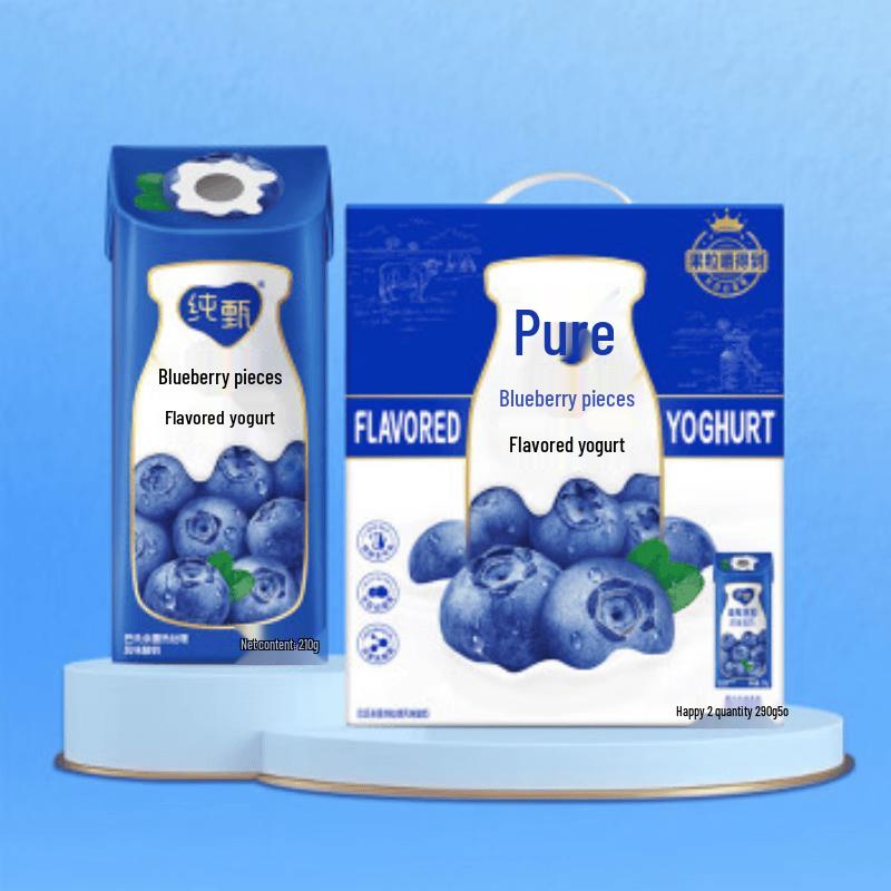 Mengniu Chunzhen Blueberry Flavored Yogurt