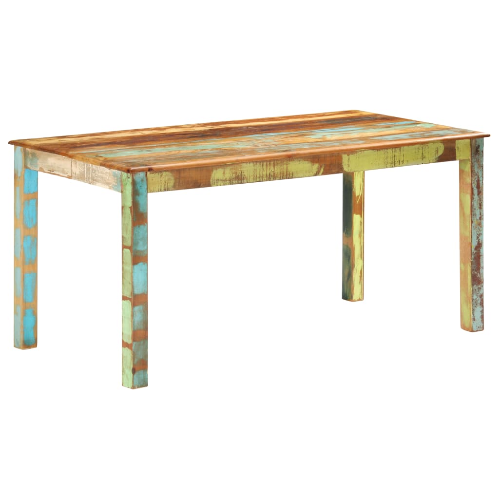 Dining Table Reclaimed Solid Wood 160 x 80 x 76 cm