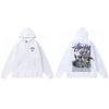 Stussy Mens Hooded Sweatshirt Casual Loose Fit Streetwear Printed Pullover