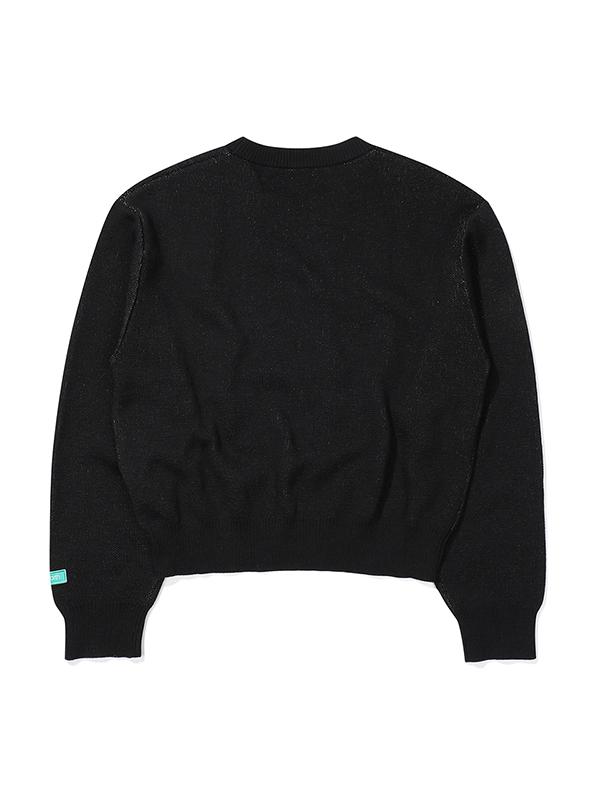 BBC EARTH Slogan Animal Sweater_Black