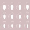 24Pcs French Pink Ice Butterfly Bow Fake Nails for Women