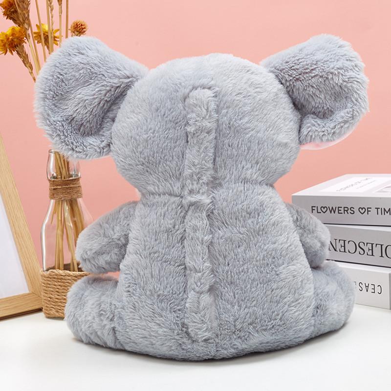 Elephant And Rabbit Plush Doll With Luminous Breathing Design For Childrens Comfort And Play