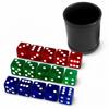 East Leaf Dice Stacking 19mm Beginner 3 15 Dice Practice Dice Acrylic Set, Colors, Pieces, Cups, Stacking,