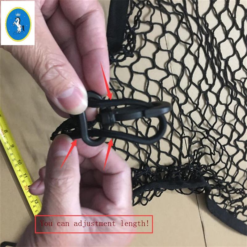 Fit For Honda CRV CR-V 2017 - Car Trunk Rear Storage Cargo Luggage Elastic Mesh Net Holder With 4 Hooks Pocket Accessories